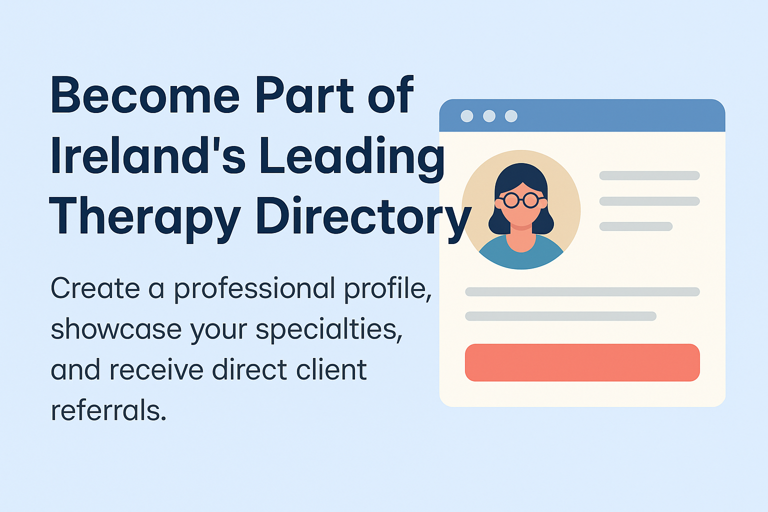 Become Part of Ireland’s Leading Therapy Directory